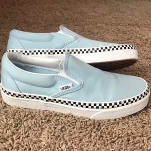 VANS Baby Blue w/ Checkers